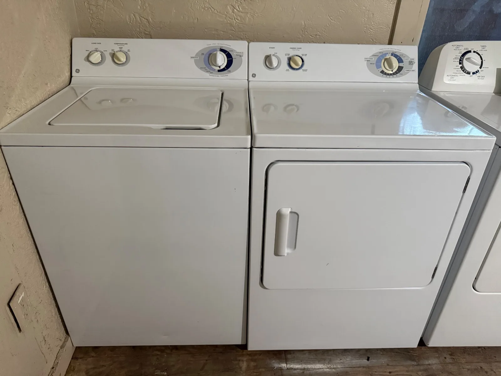 General Electric washer and dryer